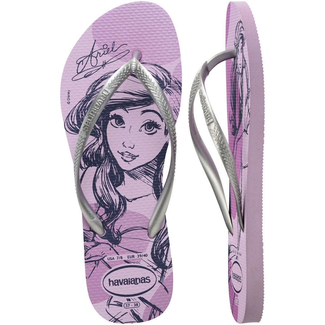 Chinelo Havaianas Slim Princesas - Roxo Fantasy