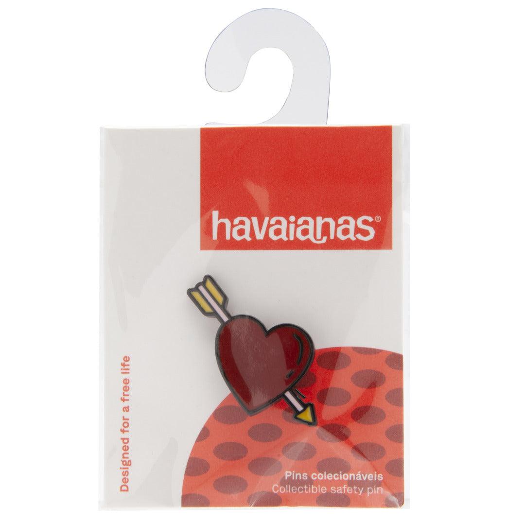 Pin Havaianas Cool Coração - Vermelho