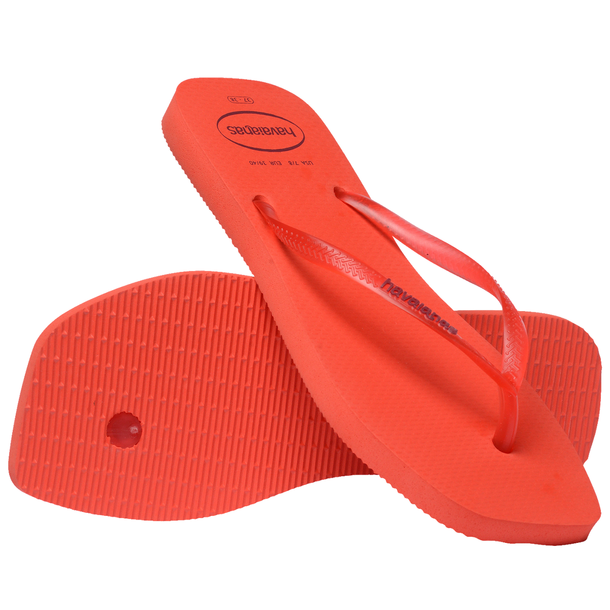 Chinelo Havaianas Slim Square Logo Pop Up