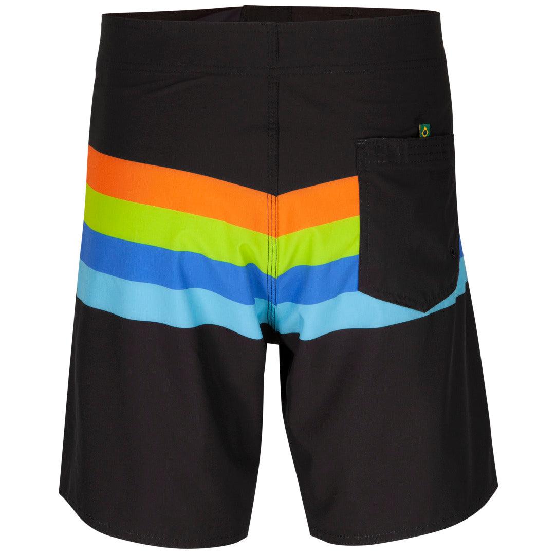 Shorts de Praia Havaianas Listrado Fixo - Preto