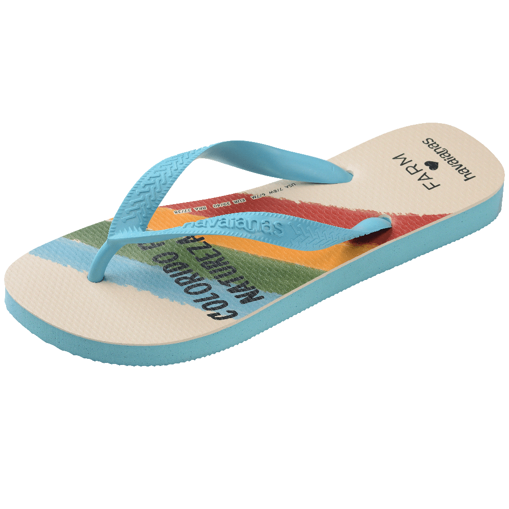 Chinelo Havaianas Farm Colorido Por Natureza - Azul