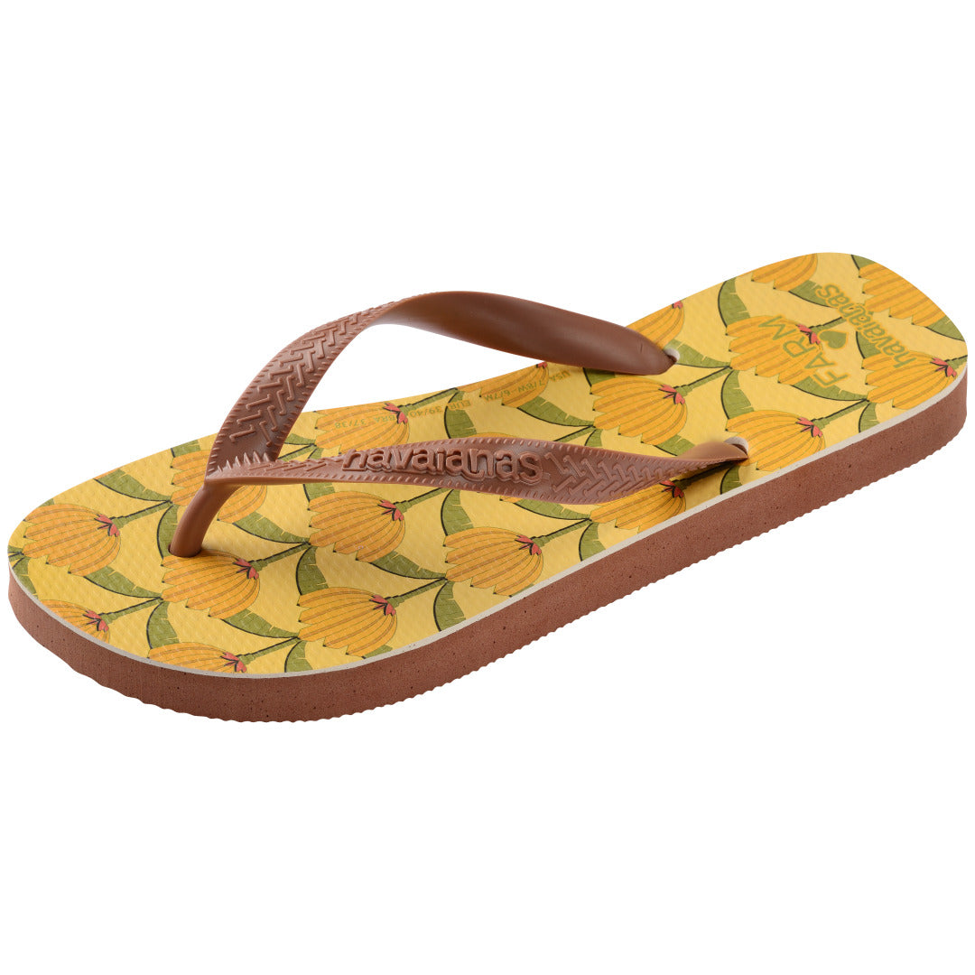 Chinelo Havaianas Farm Banana Deco - Ferrugem