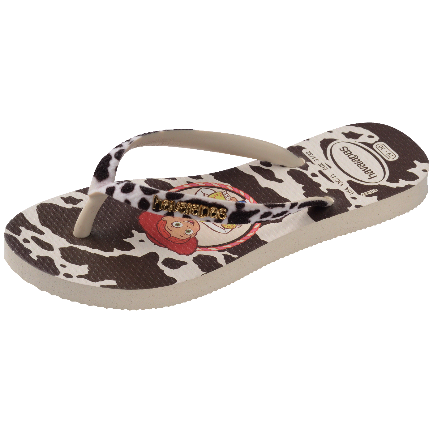 Chinelo Havaianas Infantil e Adulto Slim Disney Trendy Jessie