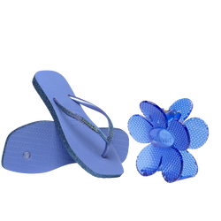 Kit Havaianas para Presente: Slim Square Sparkle + Presilha