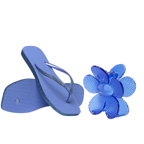Kit Havaianas Dia dos Namorados: Slim Square Sparkle + Presilha