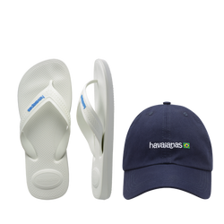 Kit Havaianas Brasil: Top Max Confort + Boné