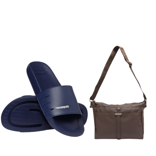 Kit Havaianas para Presente: Slide Zero + Bolsa Transversal