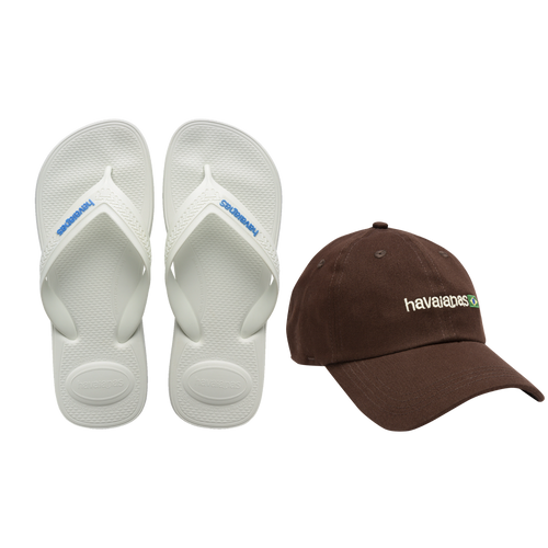 Kit Havaianas para eles: Max Confort + Boné