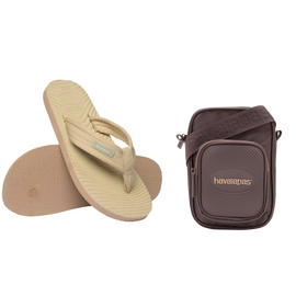 Kit Havaianas para eles: Surfer Coast + Shoulder Bag