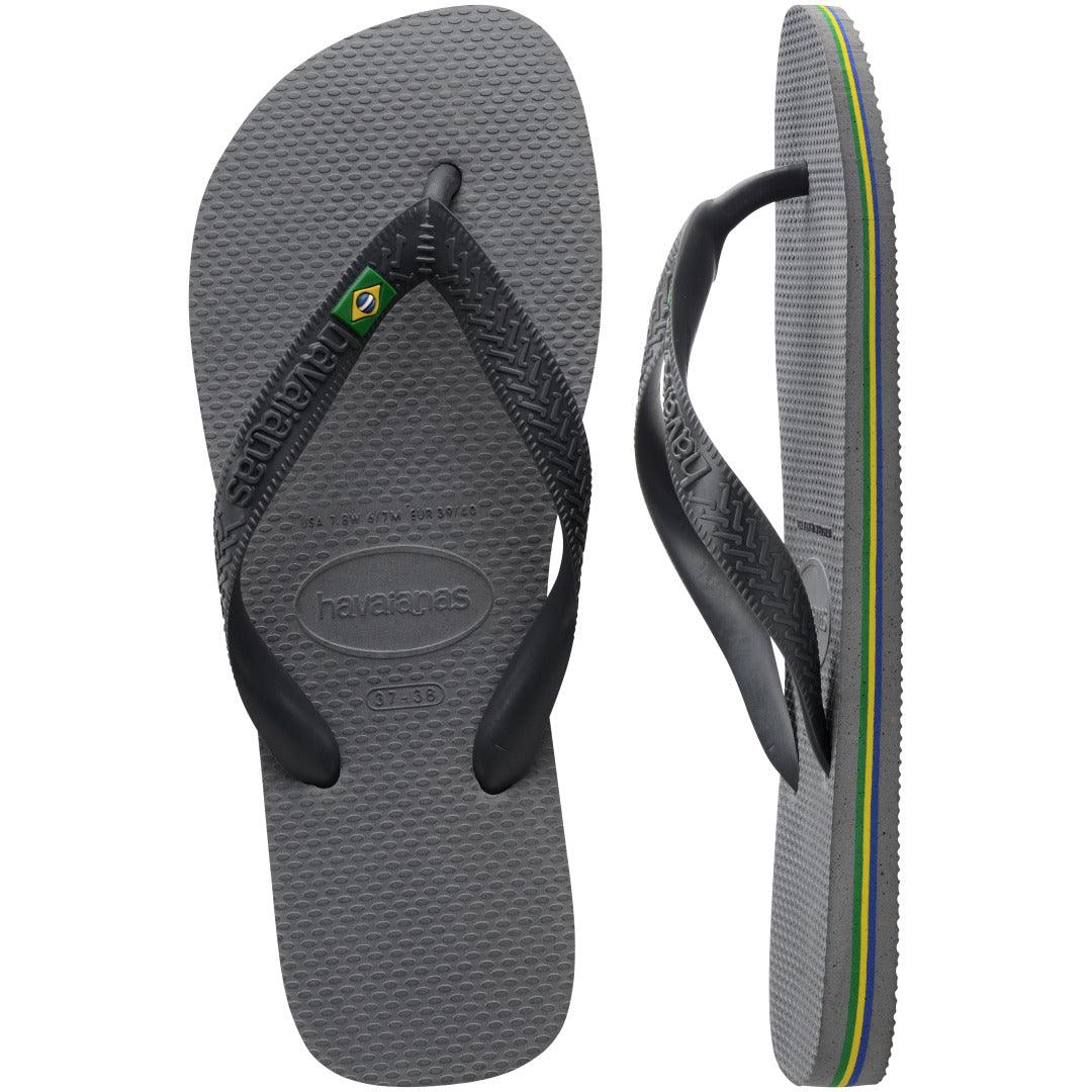 Chinelo Havaianas Brasil - Cinza Aço