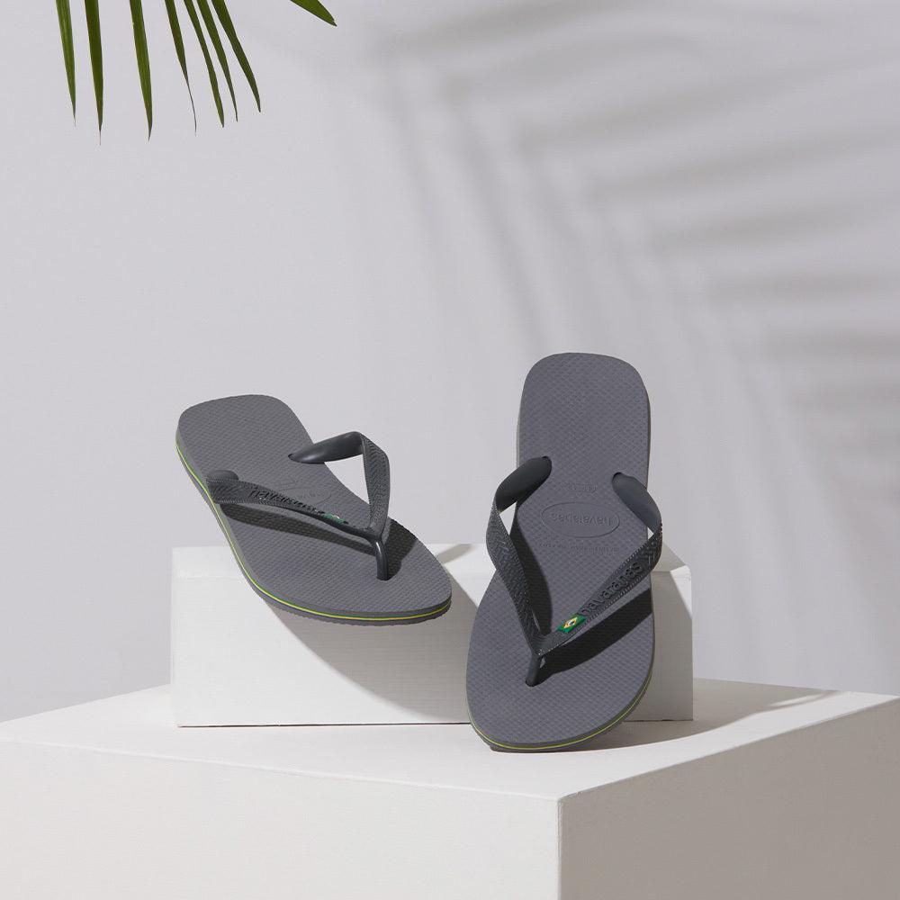 Chinelo Havaianas Brasil - Cinza Aço