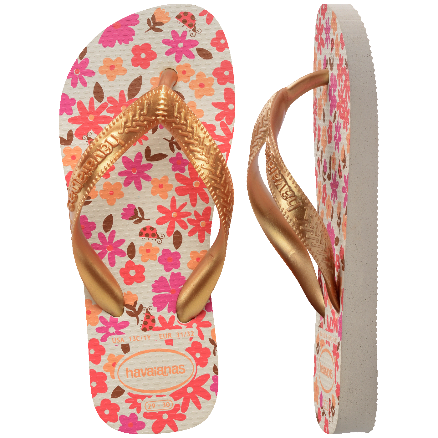 Chinelo Havaianas Infantil Flores