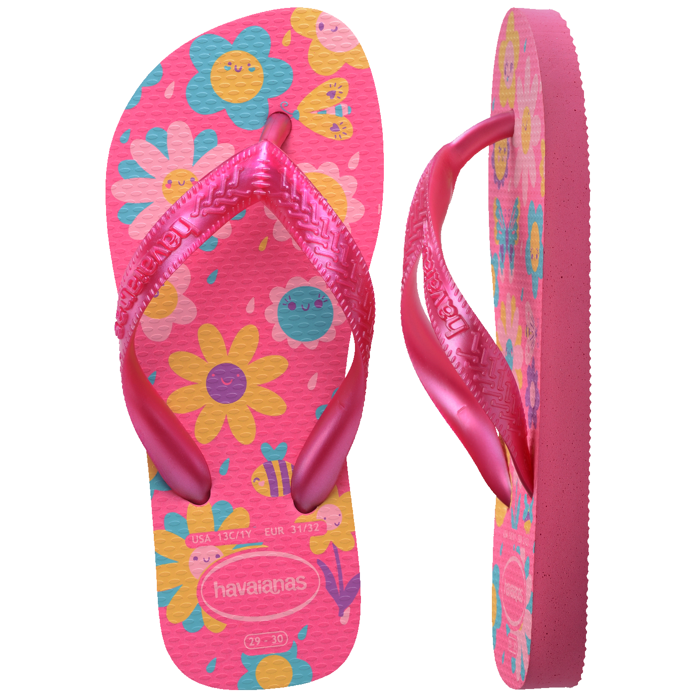 Chinelo Havaianas Infantil Flores