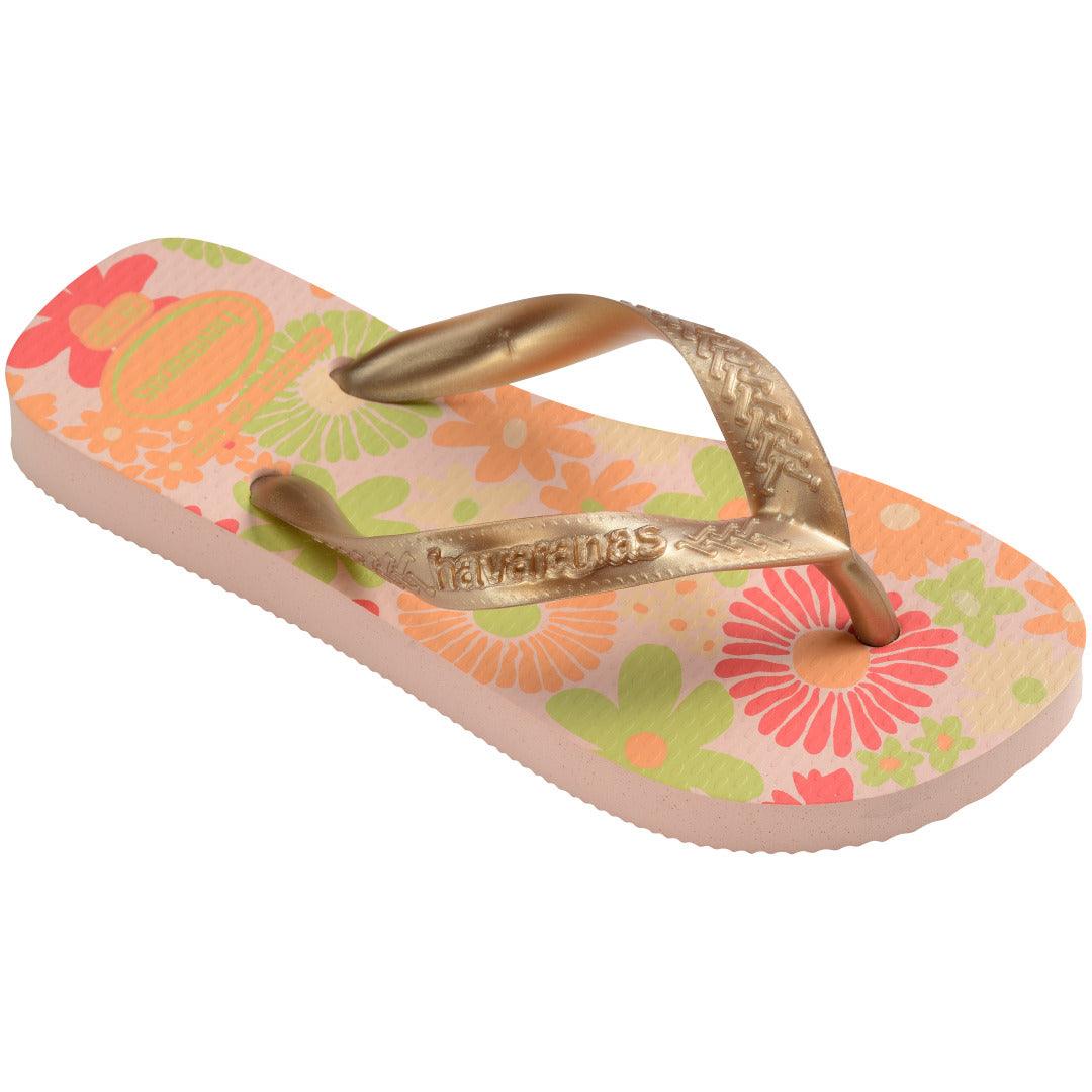 Chinelo Havaianas Infantil Flores - Rosa Ballet
