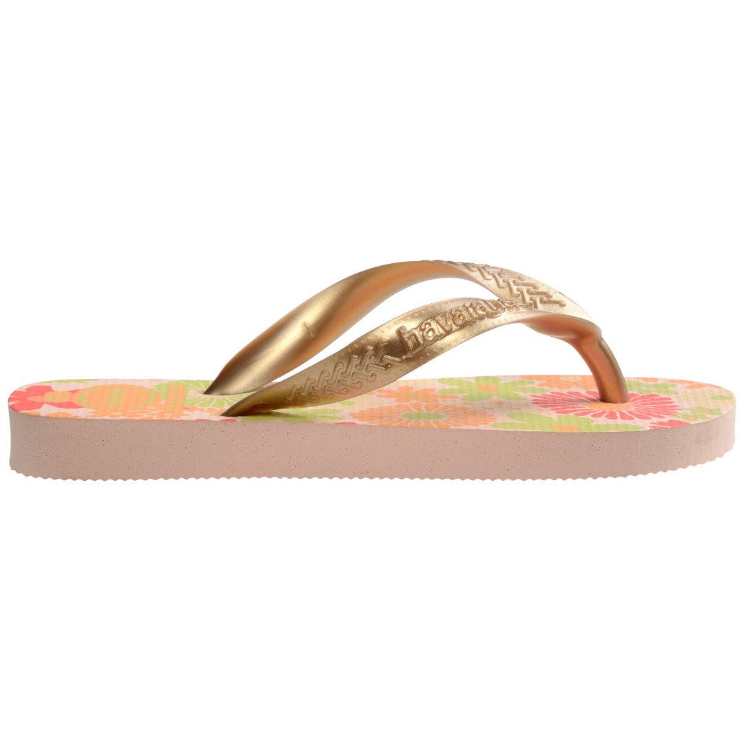 Chinelo Havaianas Infantil Flores - Rosa Ballet