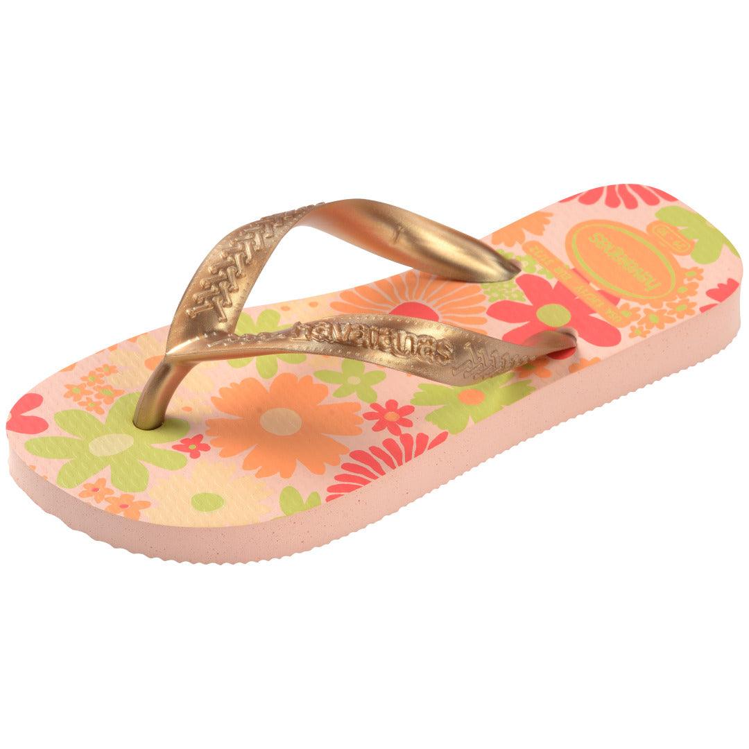 Chinelo Havaianas Infantil Flores - Rosa Ballet