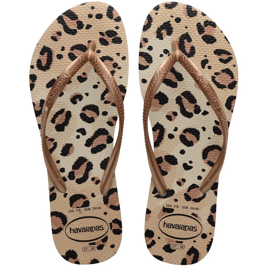 Chinelo Havaianas Slim Animals - Bege