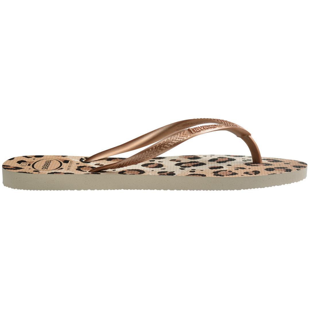 Chinelo Havaianas Slim Animals - Bege
