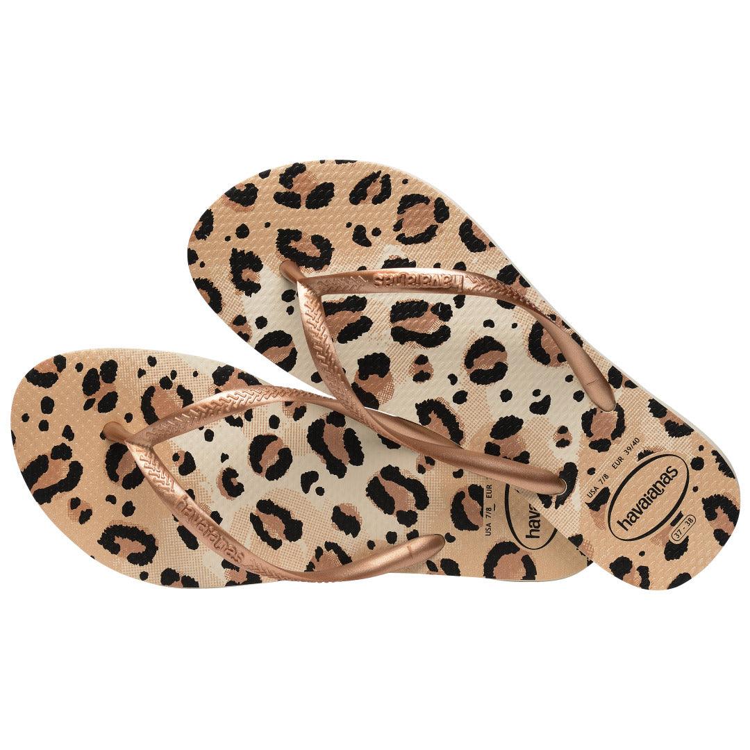 Chinelo Havaianas Slim Animals - Bege