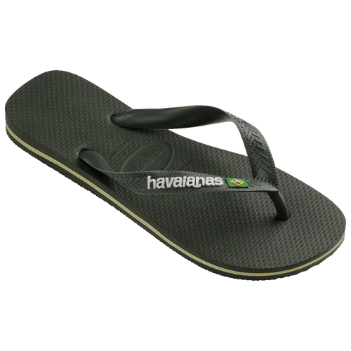 Chinelo Havaianas Brasil Logo - Verde Olive