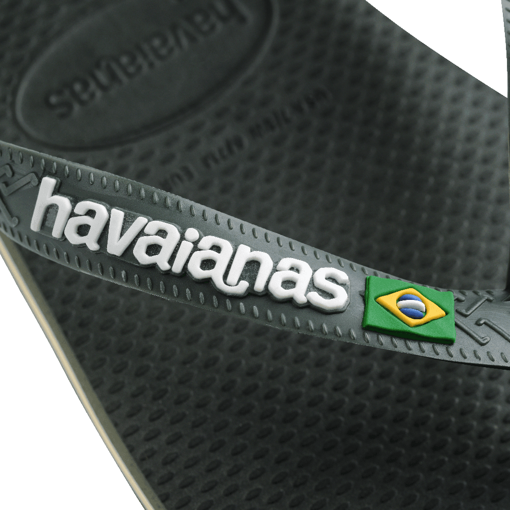 Chinelo Havaianas Brasil Logo - Verde Olive