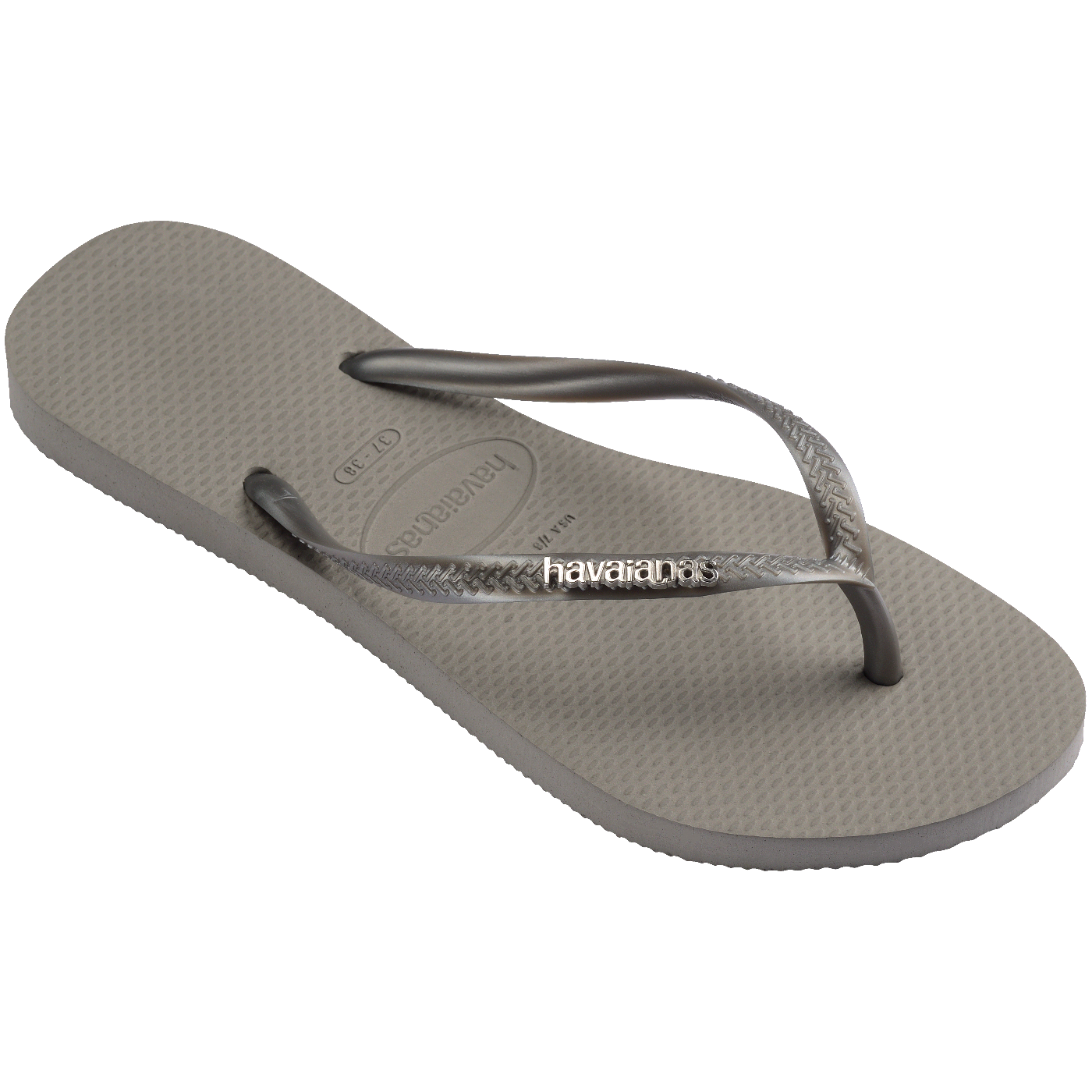 Chinelo Havaianas Slim Logo Metallic