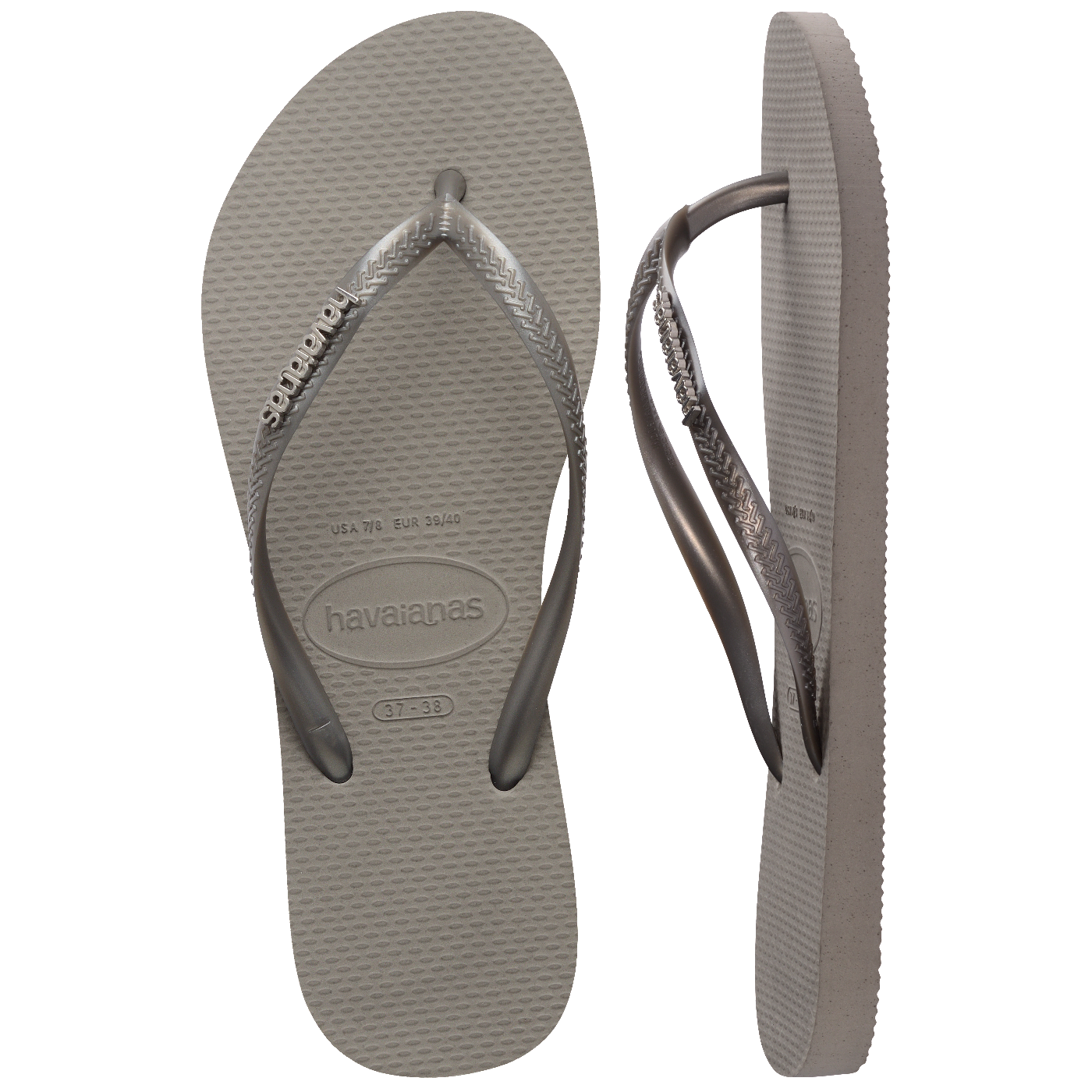 Chinelo Havaianas Slim Logo Metallic