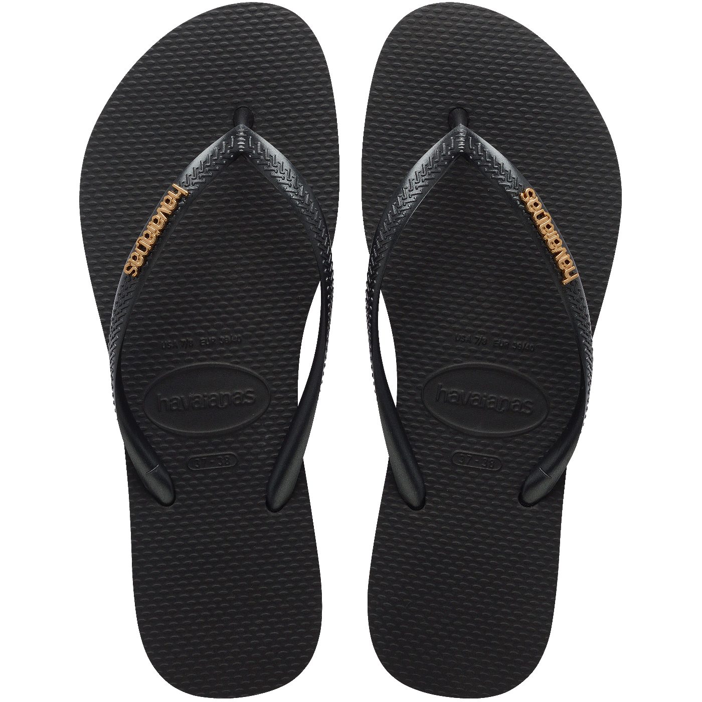 Chinelo Havaianas Slim Logo Metallic