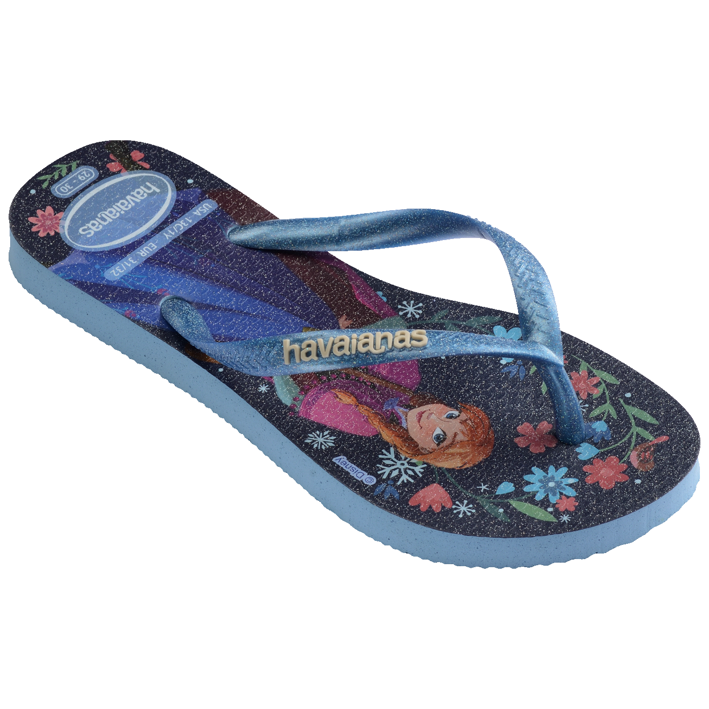 Chinelo Havaianas Infantil Slim Princesas Frozen