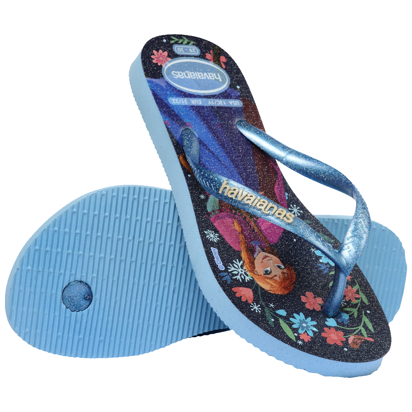 Chinelo Havaianas Infantil Slim Princesas Frozen