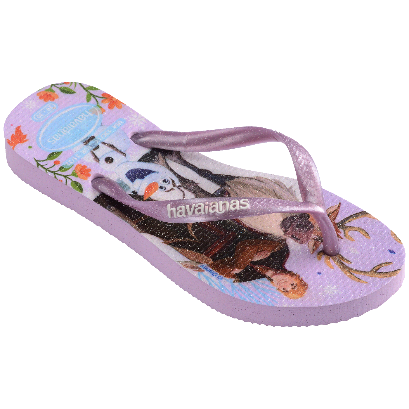 Chinelo Havaianas Infantil Slim Princesas Frozen