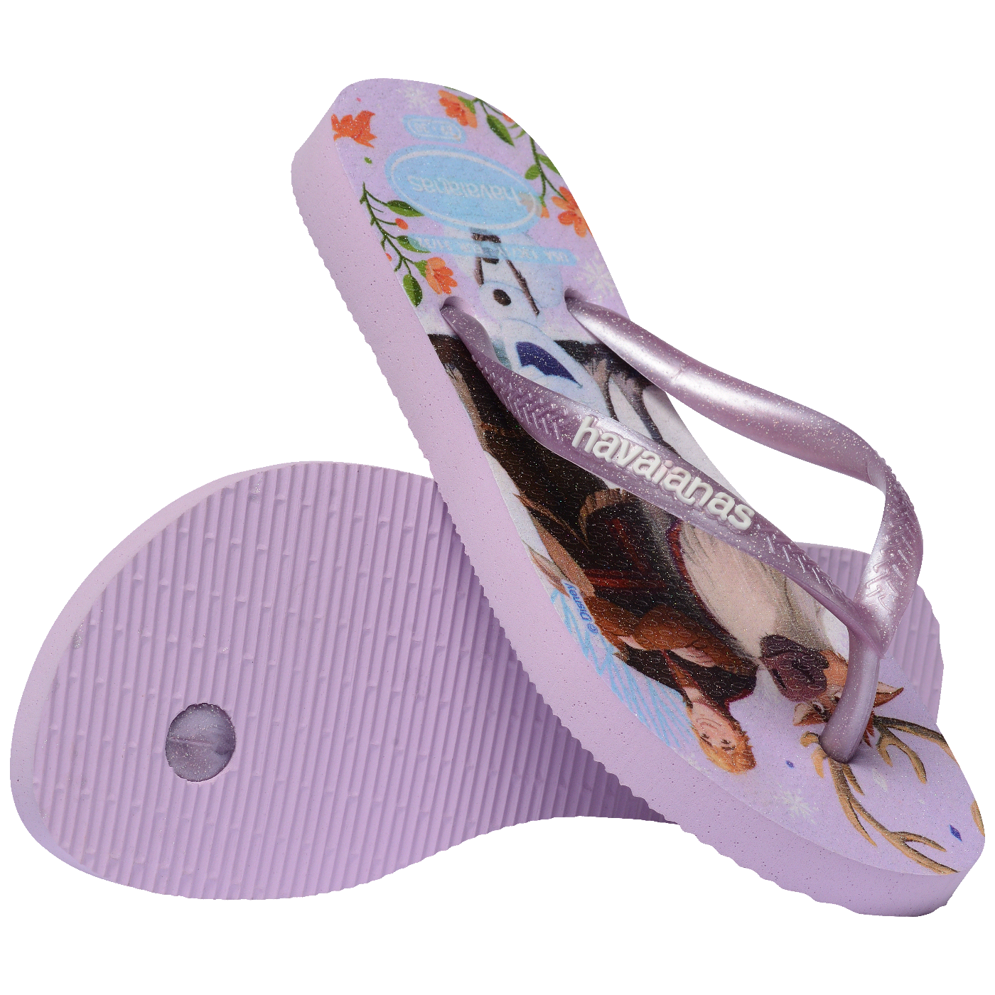 Chinelo Havaianas Infantil Slim Princesas Frozen