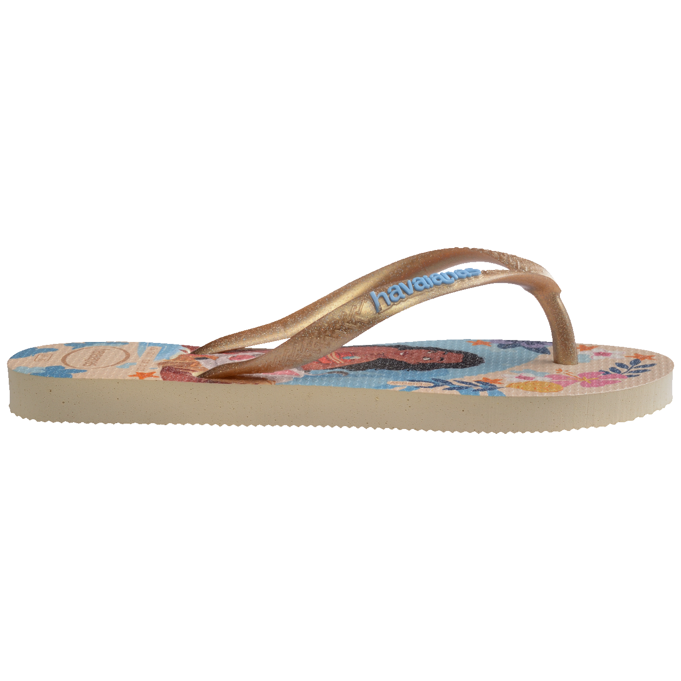 Chinelo Havaianas Infantil Slim Princesas Ariel & Moana