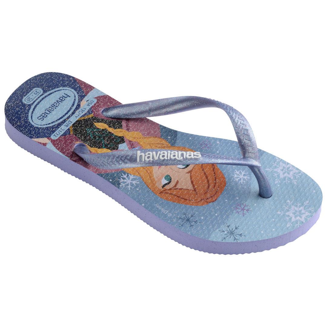 Chinelo Havaianas Infantil Slim Frozen Lilás - Brisa Lilás