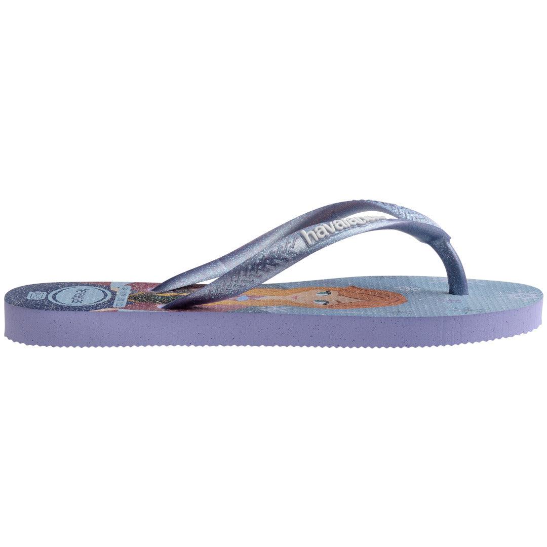 Chinelo Havaianas Infantil Slim Frozen Lilás - Brisa Lilás