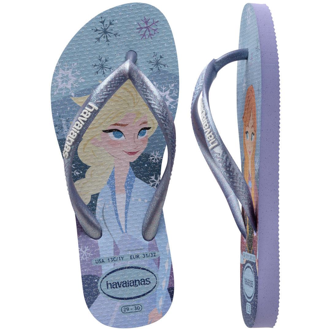 Chinelo Havaianas Infantil Slim Frozen Lilás - Brisa Lilás