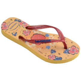 Chinelo Havaianas Infantil Slim Branca de Neve Amarelo Caja - Amarelo Caja