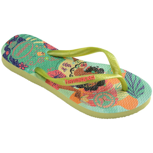 Chinelo Havaianas Kids Slim Princess - Verde Matcha