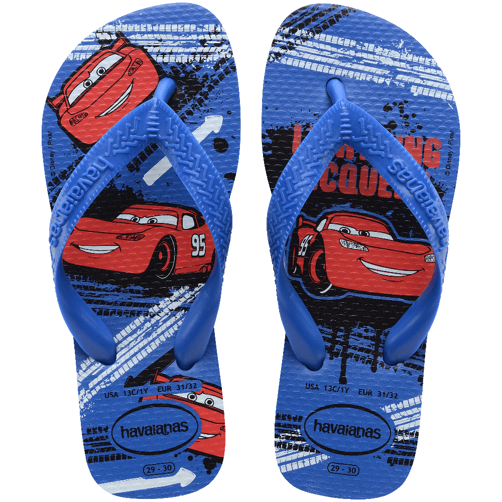 Chinelo Havaianas Kids Cars - Azul Estrela