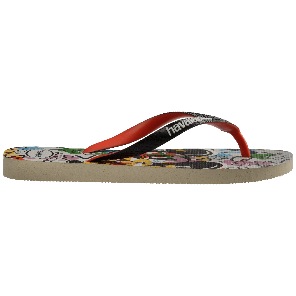 Chinelo Havaianas Disney Stylish Mickey - Bege Palha