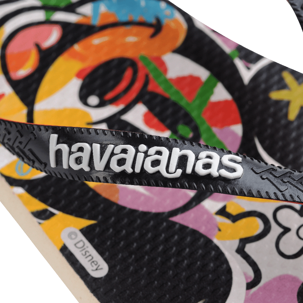 Chinelo Havaianas Disney Stylish Mickey - Bege Palha