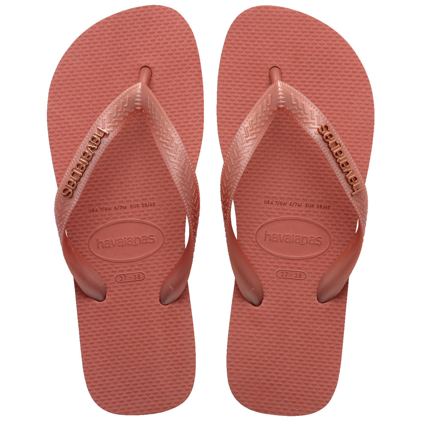 Chinelo Havaianas Top Logo Metálico