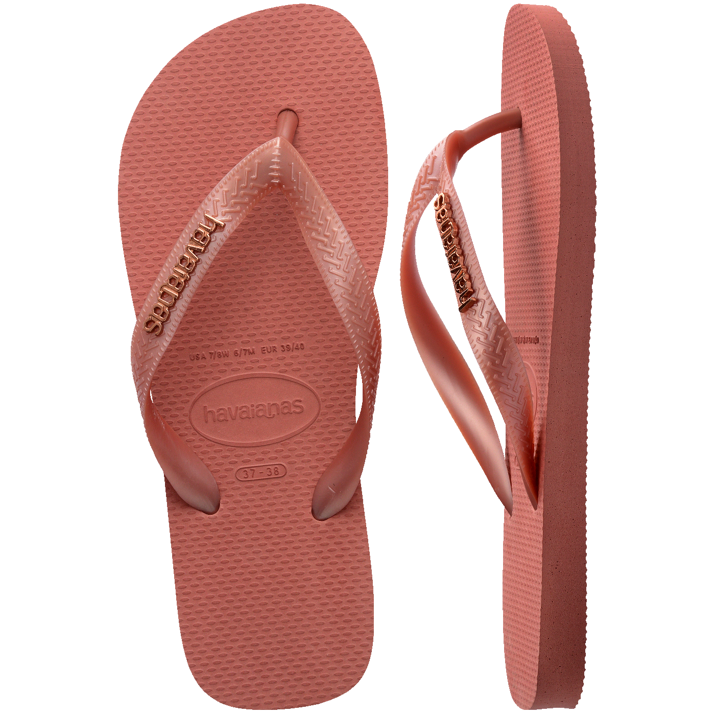 Chinelo Havaianas Top Logo Metálico
