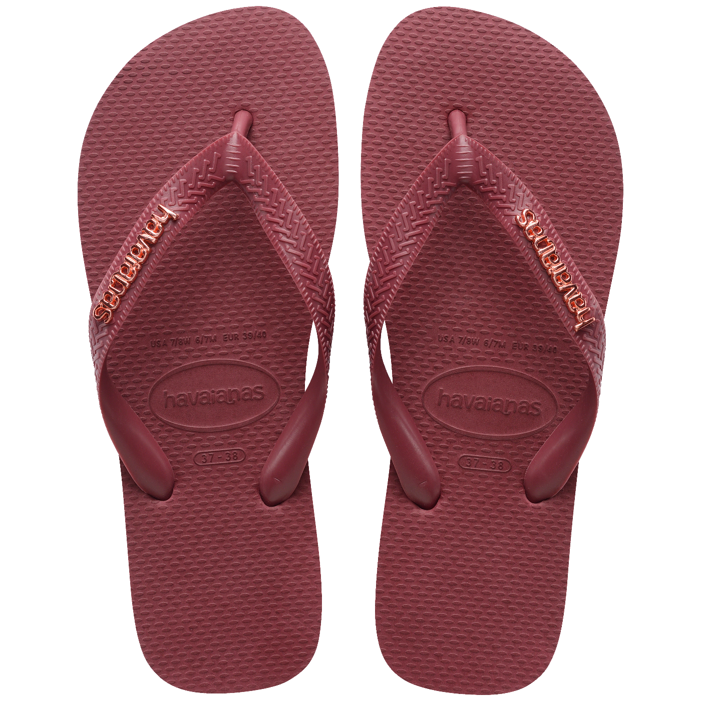 Chinelo Havaianas Top Logo Metálico