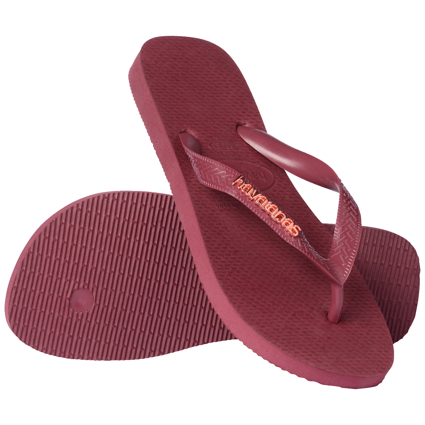 Chinelo Havaianas Top Logo Metálico