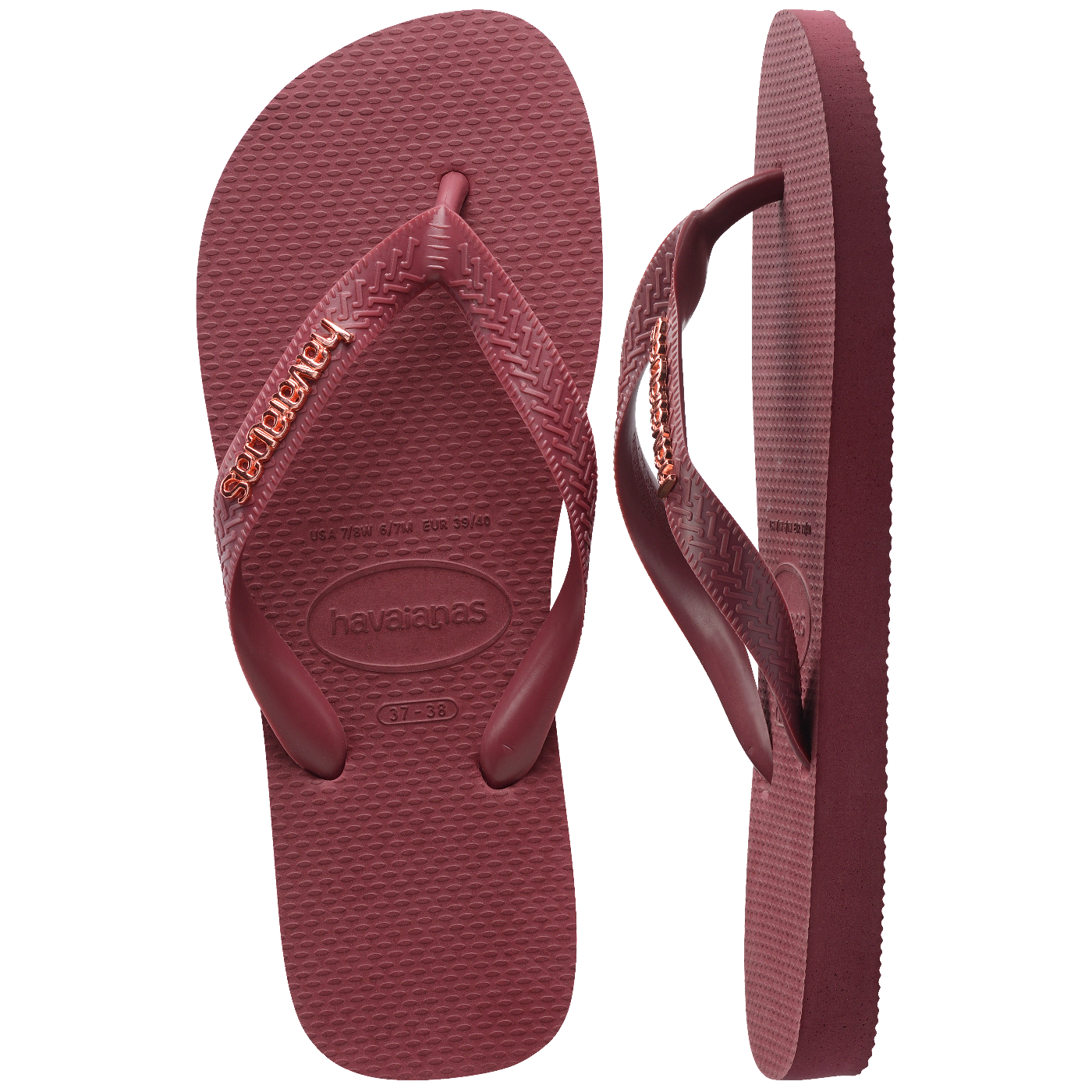 Chinelo Havaianas Top Logo Metálico