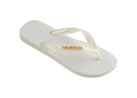 Chinelo Havaianas Top Logo Metallic - Branco