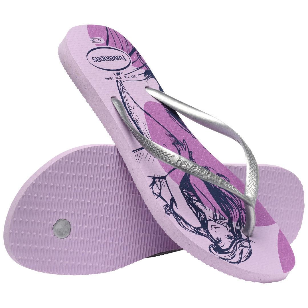 Chinelo Havaianas Slim Princesas - Roxo Fantasy