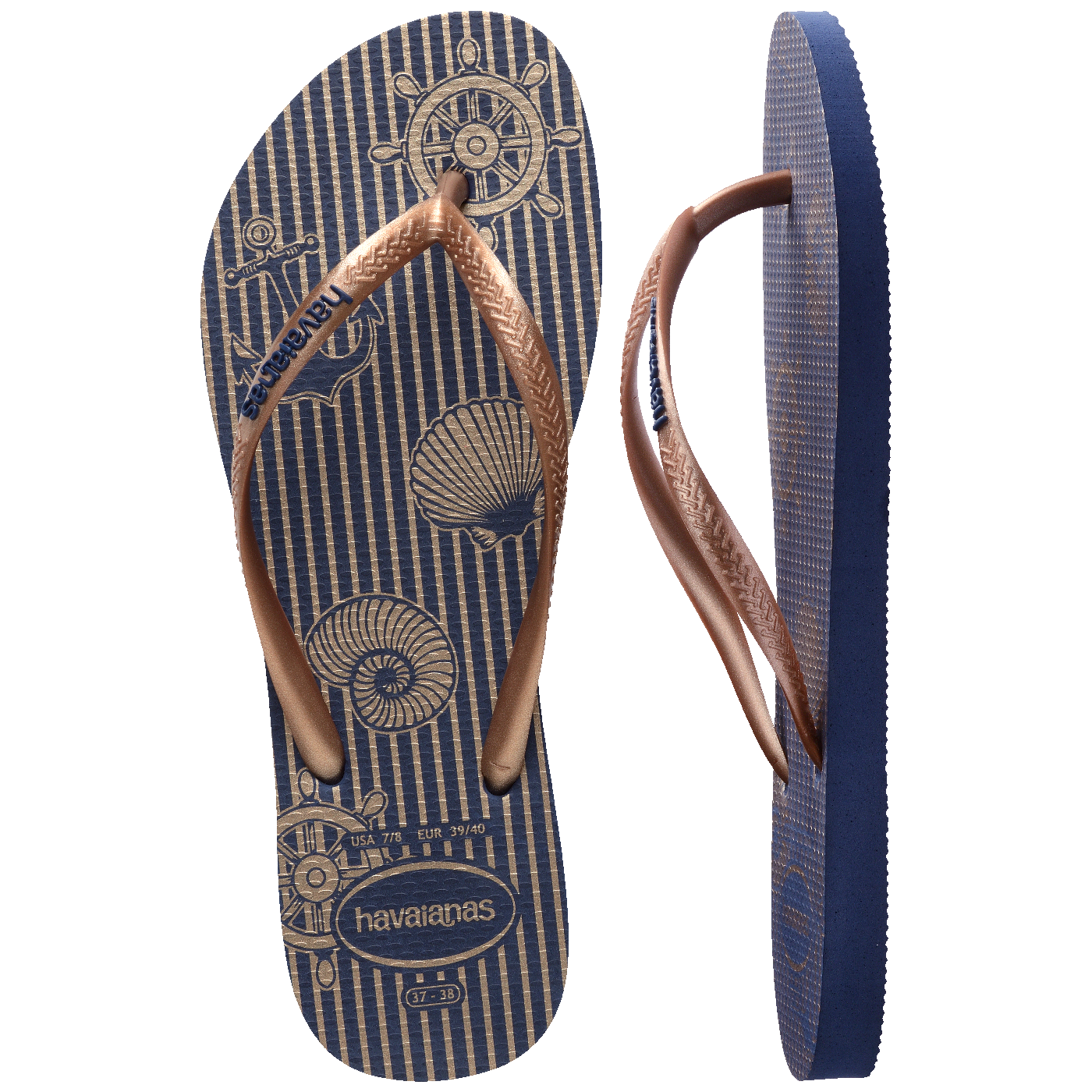 Chinelo Havaianas Slim Nautical