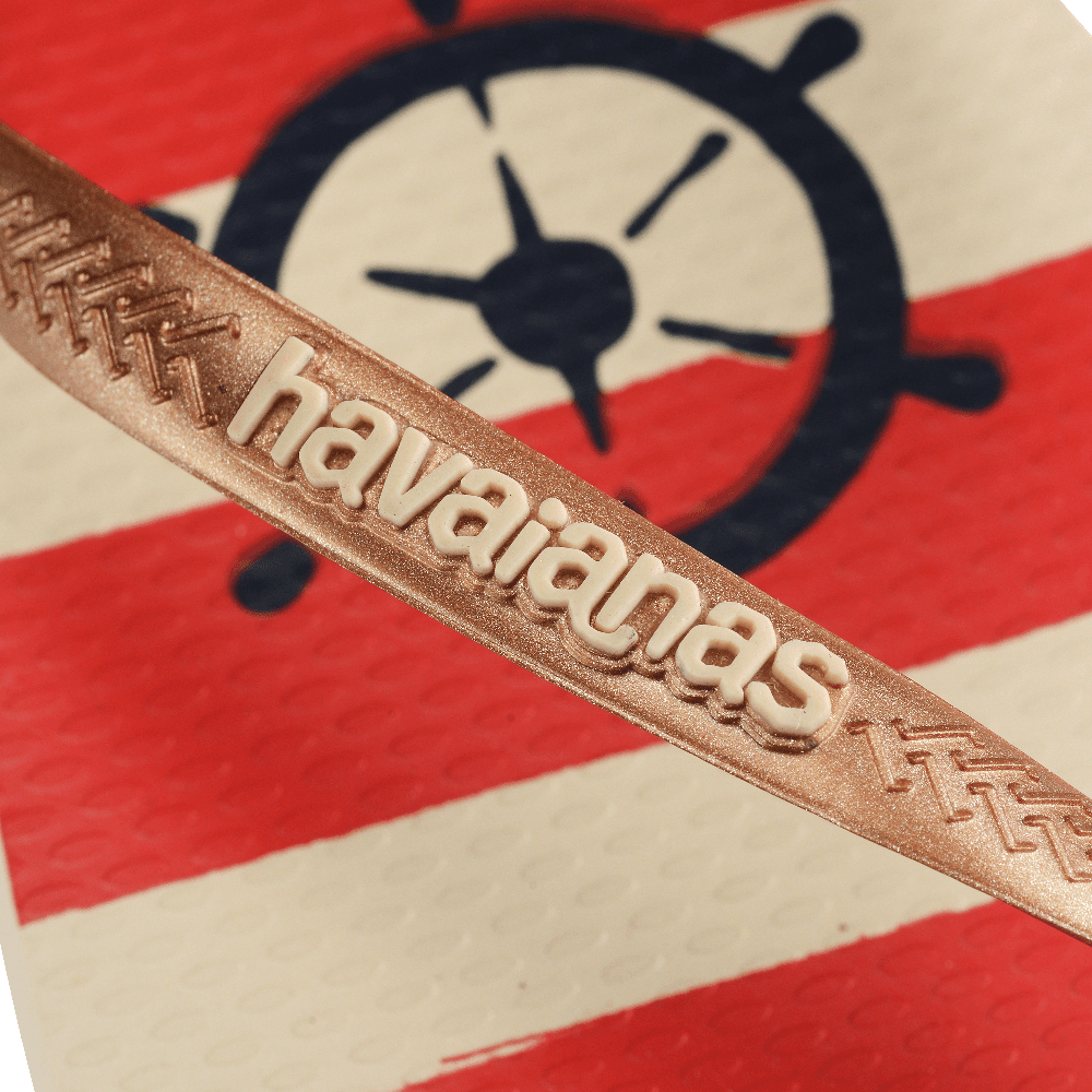 Chinelo Havaianas Slim Nautical - Bege Palha